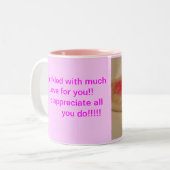 2 Couleurs Tasse d'appréciation (Devant gauche)