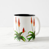 2 Couleurs Tasse d'aquarelle d'aloès (Devant droit)