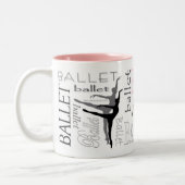 2 Couleurs Tasse d'arabesque avec l'accent rose (Gauche)