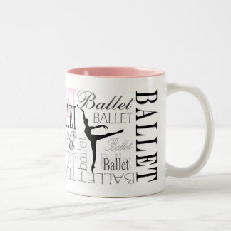 2 Couleurs Tasse d'arabesque avec l'accent rose