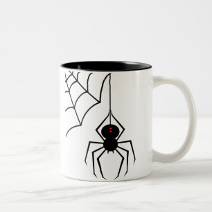 2 Couleurs Tasse d'araignée de veuve noire