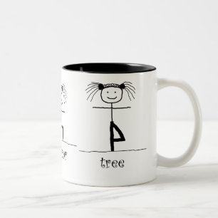 2 Couleurs tasse d'arbre de guerrier de triangle