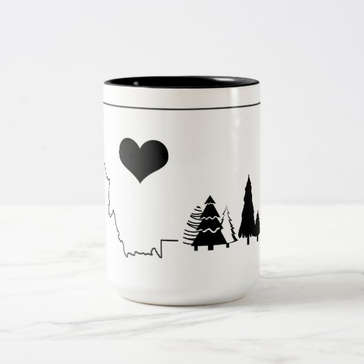 2 Couleurs Tasse d'arbre du Montana (Centre)