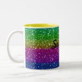 2 Couleurs Tasse d'arc-en-ciel de parties scintillantes (Gauche)
