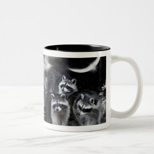 2 Couleurs Tasse d'art de bandits de nuit (Droit)