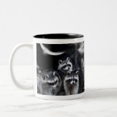 2 Couleurs Tasse d'art de bandits de nuit (Gauche)
