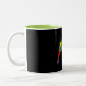 2 Couleurs Tasse d'art de bruit d'amour et "de pitbulls de (Gauche)
