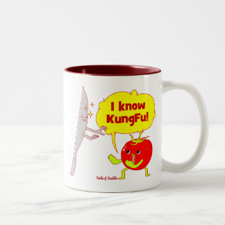 2 Couleurs Tasse d'art de griffonnage de tomate de KungFu