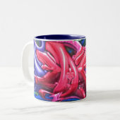 2 Couleurs Tasse d'art de Mon-Rue (Devant gauche)