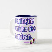 2 Couleurs Tasse d'Ativan (Devant gauche)