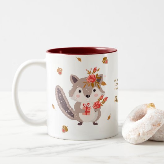 2 Couleurs tasse d'automne (Avec donut)