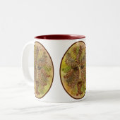 2 Couleurs Tasse d'automne de Greenman (Devant gauche)