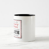 2 Couleurs Tasse d'avertissement d'auteur de mystère (Centre)