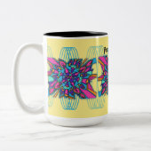 2 Couleurs Tasse de 15 onces : Harmoniques de paix (Gauche)