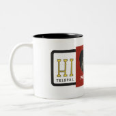 2 Couleurs Tasse de 1962 salut Telepal (rouge) (Gauche)