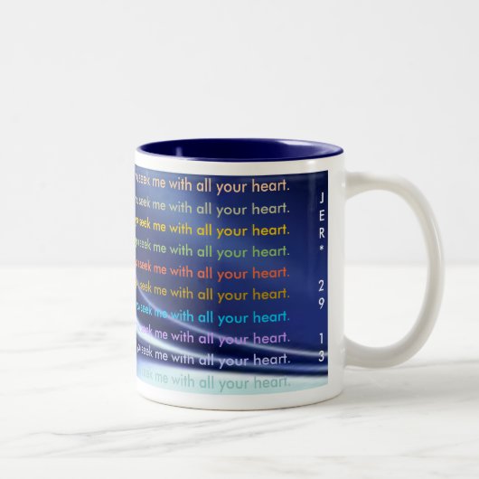 2 COULEURS TASSE DE 29:13 DE JÉRÉMIE (Droit)