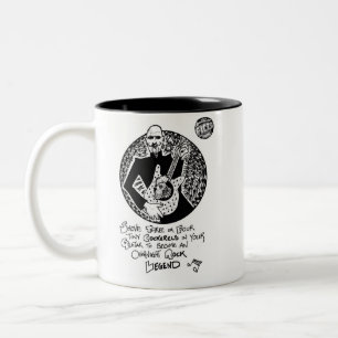 2 Couleurs Tasse de 2-Ton de "légende de guitare" de FICTS