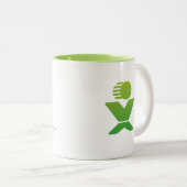 2 Couleurs Tasse de 2-Ton de LPA (Devant droit)