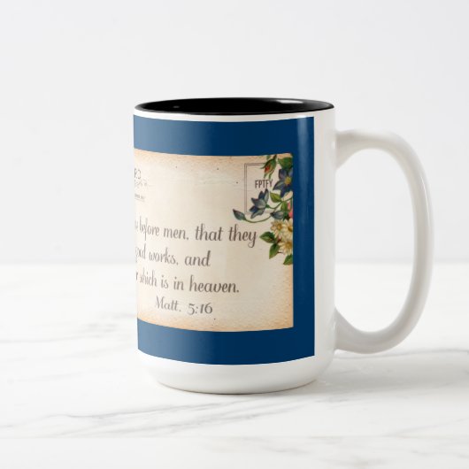 2 Couleurs Tasse de 5h16 de Matthew (Droit)