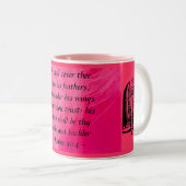 2 Couleurs Tasse de 91:4 de psaume (Devant droit)