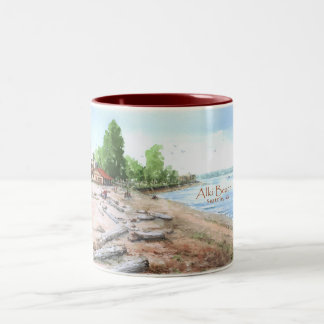 2 Couleurs Tasse de bain public de plage d'Alki
