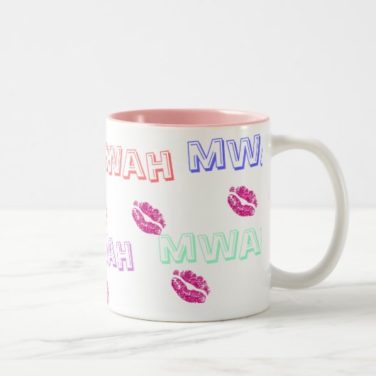 2 Couleurs Tasse de baiser (Mwah) (Droit)