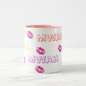 2 Couleurs Tasse de baiser (Mwah) (Centre)