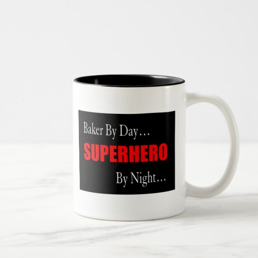 2 Couleurs Tasse de Baker de super héros (Droit)