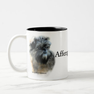 2 Couleurs Tasse de baliverne d'Affenpinscher