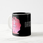 2 Couleurs Tasse de ballerine de danse (Devant gauche)