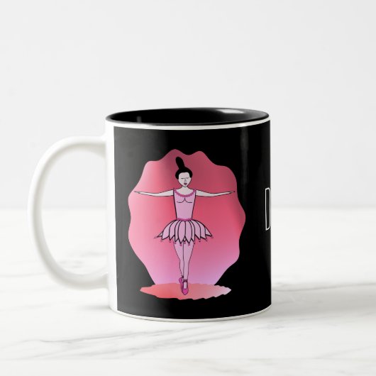 2 Couleurs Tasse de ballerine de danse (Gauche)