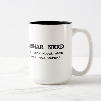 2 Couleurs Tasse de ballot de grammaire