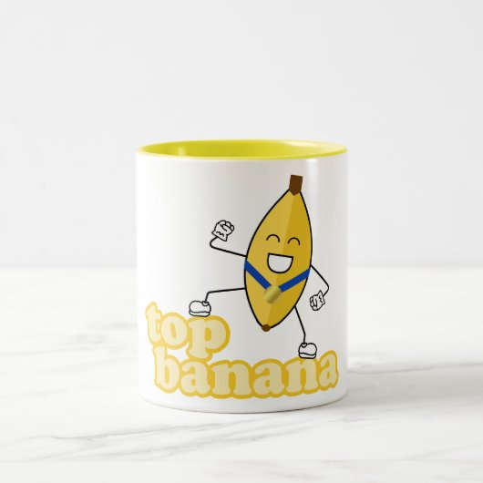 2 Couleurs Tasse de banane supérieure (Centre)