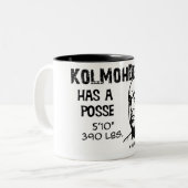 2 Couleurs Tasse de bande de KolMohDee (Devant gauche)