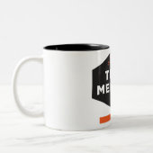 2 Couleurs Tasse de bannière de raccomodeur de larme - (Gauche)