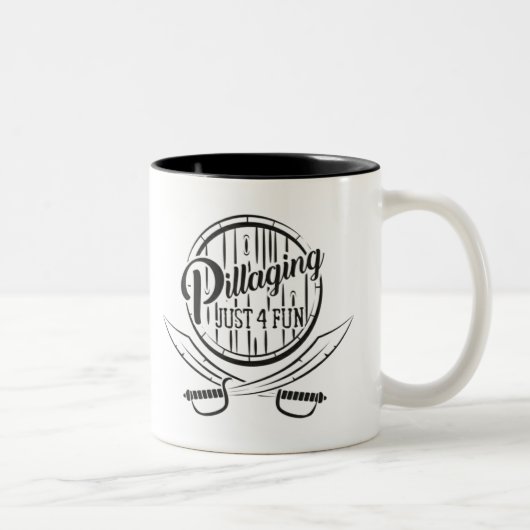 2 Couleurs Tasse de "baril" de PJ4f (Droit)