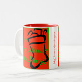 2 Couleurs Tasse de bas de Noël (Devant gauche)