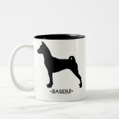 2 Couleurs Tasse de Basenji (Gauche)
