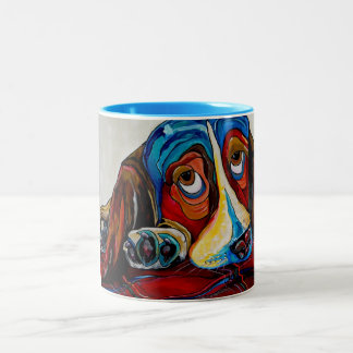 2 Couleurs Tasse de Basset Hound