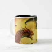 2 Couleurs Tasse de bataille de dragon (Devant gauche)