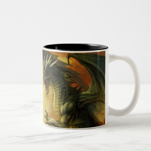 2 Couleurs Tasse de bataille de dragon (Droit)
