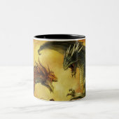 2 Couleurs Tasse de bataille de dragon (Centre)