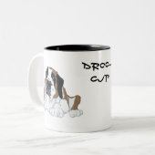 2 Couleurs Tasse de bave de St Bernard (Devant gauche)