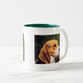 2 Couleurs Tasse de beagle (Devant droit)