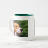 2 Couleurs Tasse de beagle (Devant gauche)