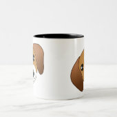 2 Couleurs Tasse de beagle (Centre)