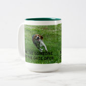 2 Couleurs Tasse de beagle (Devant gauche)