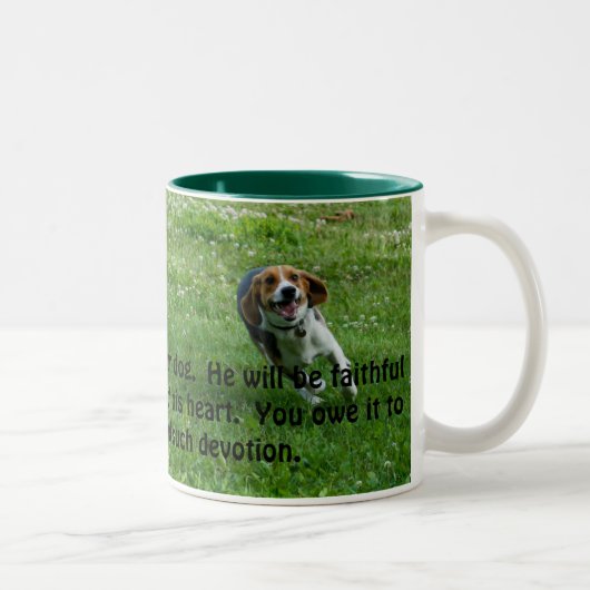 2 Couleurs Tasse de beagle (Droit)