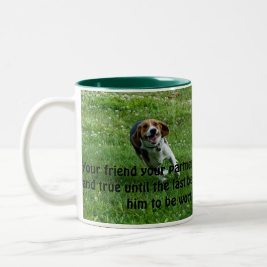 2 Couleurs Tasse de beagle (Gauche)