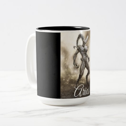 2 Couleurs Tasse de Bélier (Devant gauche)